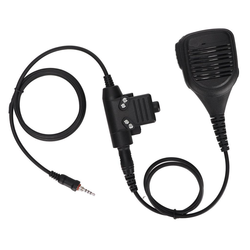 Speaker Shoulder Mic 7.1mm Shoulder Microphone with U94 PTT for Yaesu Vertex VX?6R VX?7R