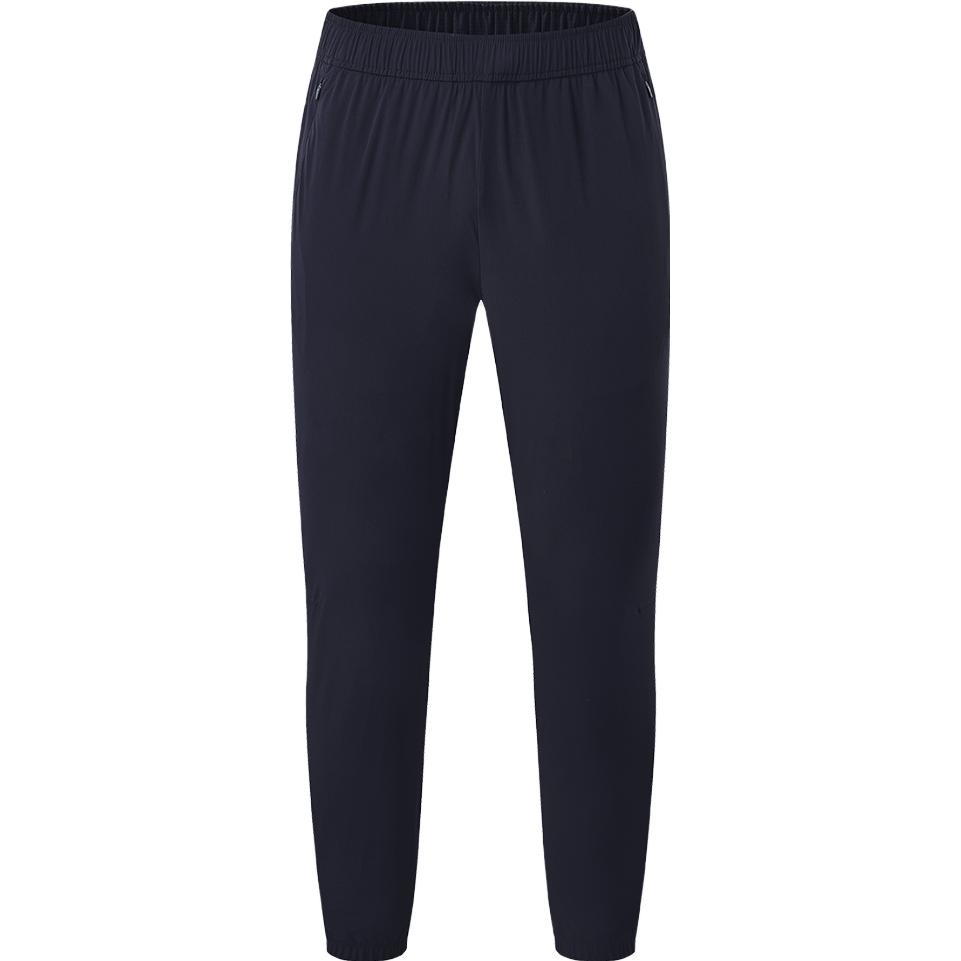 FILA Woven Long Pants 2023 Autumn New Basic Simple Cuffed Tennis Sports Pants Men bottoms Dark-Blue A11M333802F-NV
