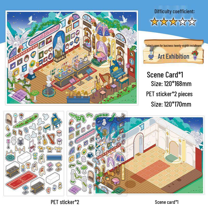 

Infeel.Me 28th Edition 2.5D Decorative Sticker - Ins Style 3D Scene