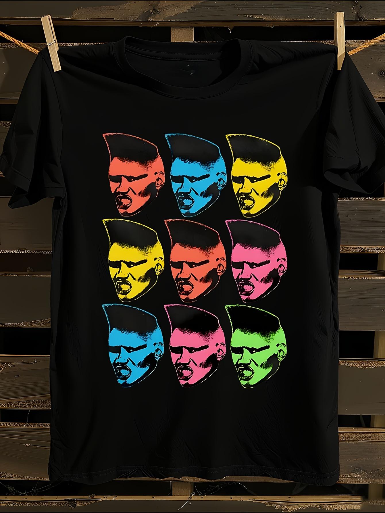 Grace Jones Faces Graphic T-Shirt L