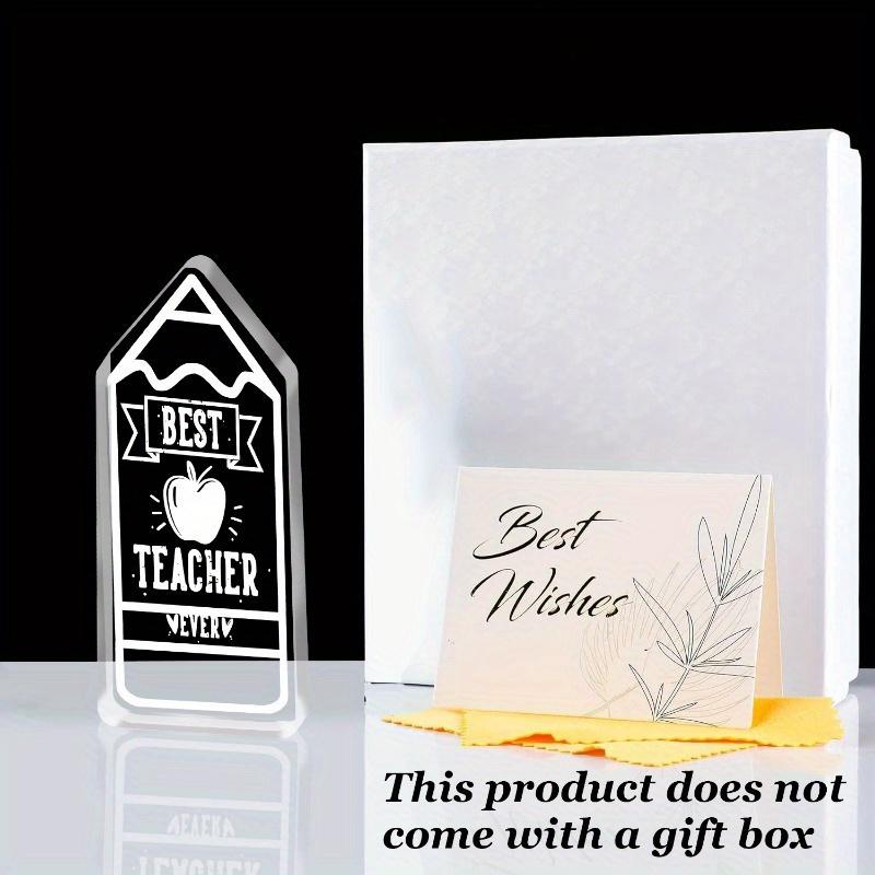 Teacher Thanks Gift, Teacher Carved Acrylic Decoration, Best Teacher Gift for Students, Teacher Thanks Retirement Gift