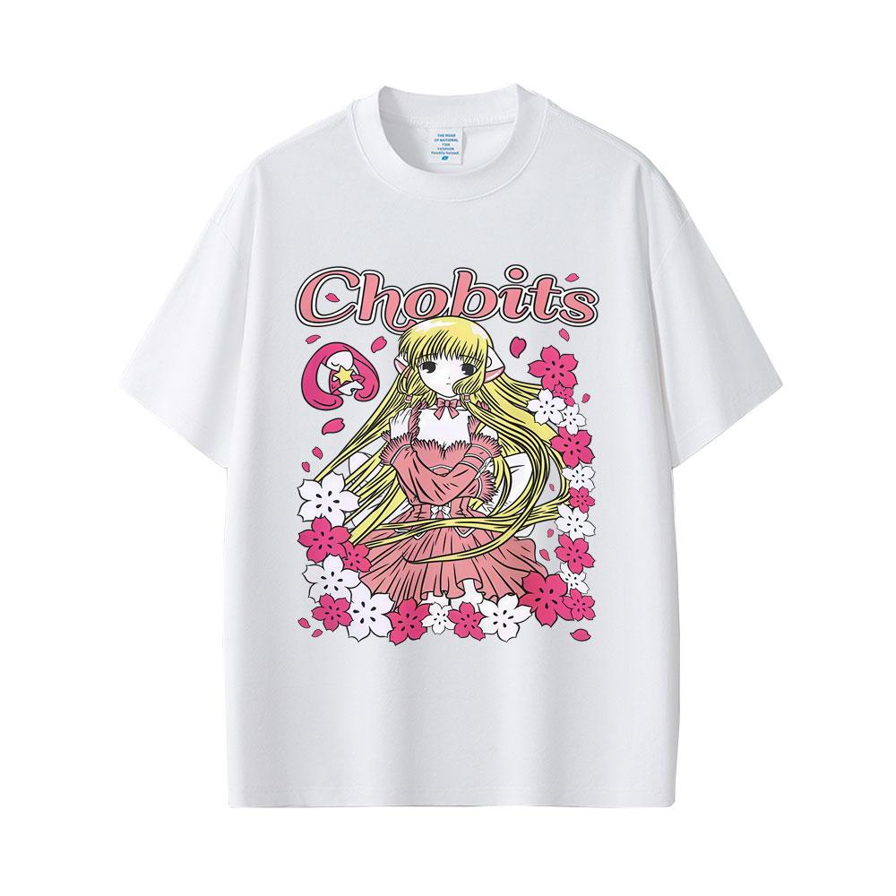 Japanese Anime Chobits Chi Graphic T-shirt Unisex Women Casual Cotton Vintage Tee Shirt Unisex Kawaii Cartoon Oversized T Shirts