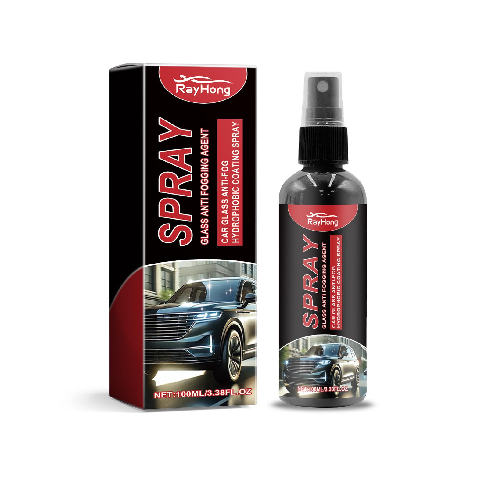 100ML Car Glass Coating Spray Auto Windshield Water Repellent Coating Agent Rainproof Waterproof Spray Car Detailing Polish Kit