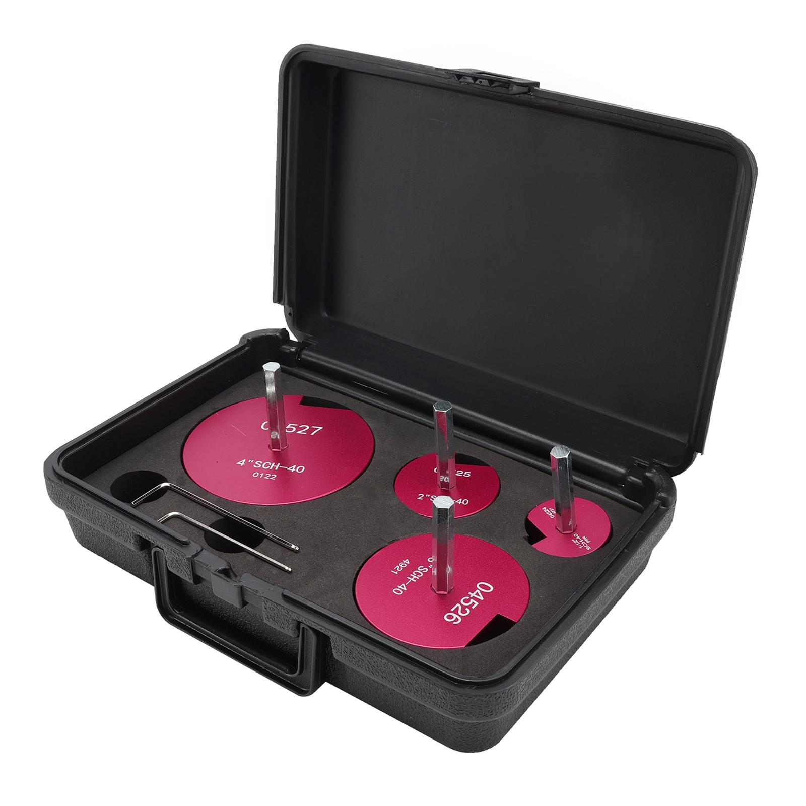 

Набор из 4 зенковок для ПВХ труб, инструмент для зачистки раструбов фитингов, SCH сантехнический инструмент для дрелей 1/2