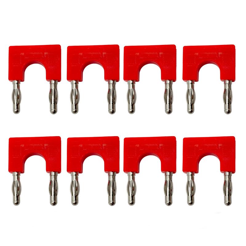8pcs 4mm Banana Plug Electrical Connector Short-circuit Plug Terminal Couple Adapter J.20004