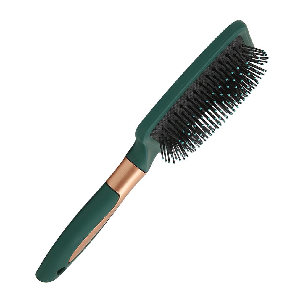 Paddle Hairbrush Hair Smoothing Straightening Detangling Cushioned Pad Durable ABS Silicone Detangling Brush for