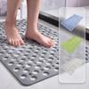 Eco Friendly Suction Cup Bath Mat Quick Drain Round Hole Bath Mat Foot Mat Bath Rug  Bathroom