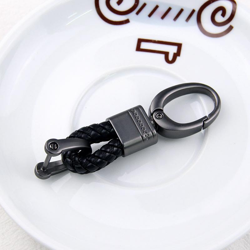 Braided Rope Sub-Gun Printing Keychain Men'S And Women'S Waist Hanging Big Head Chain General Car Key Bag Accessories