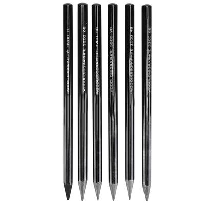 6Pcs Carbon Sketch Pen Professional Wood Painting Pencil Stationery Art Supplies 2B 4B 6B 8B EE HB