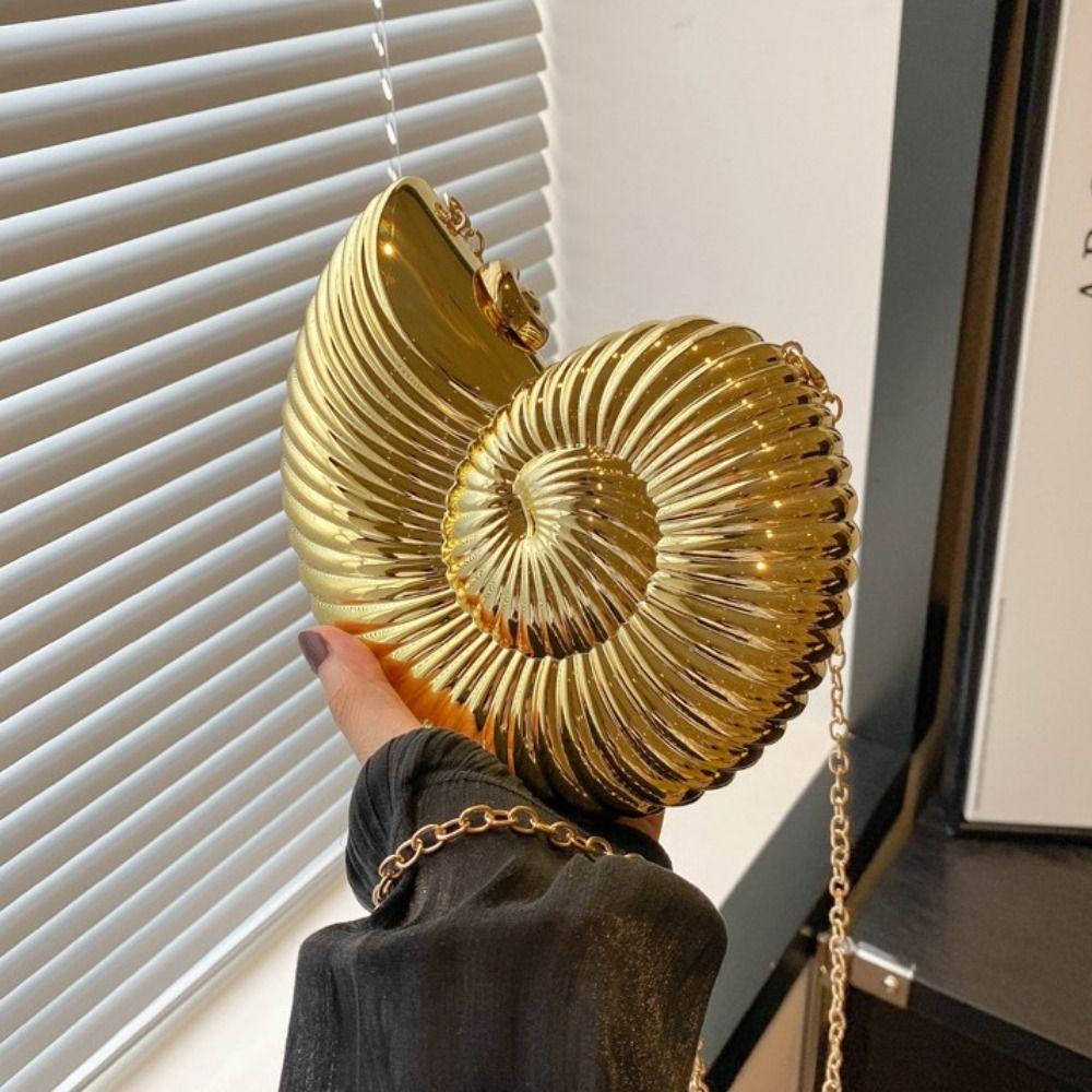 PVC Conch Bag Creative Crossbody Bag Trendy Shell Shoulder Bag Girls