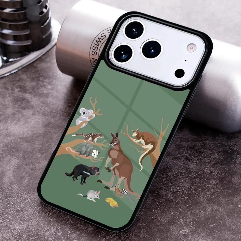 

Cute Kangaroo Phone Case For iPhone 17 16 15 14 13 12 11 Pro Max Plus 17Air Soft Silicone Cover iPhone 15 Plus