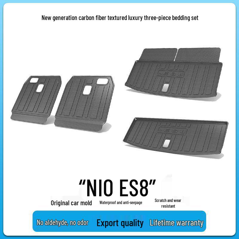 Nio ES8 Trunk Mat - TPV Carbon Fiber Texture Interior Decor