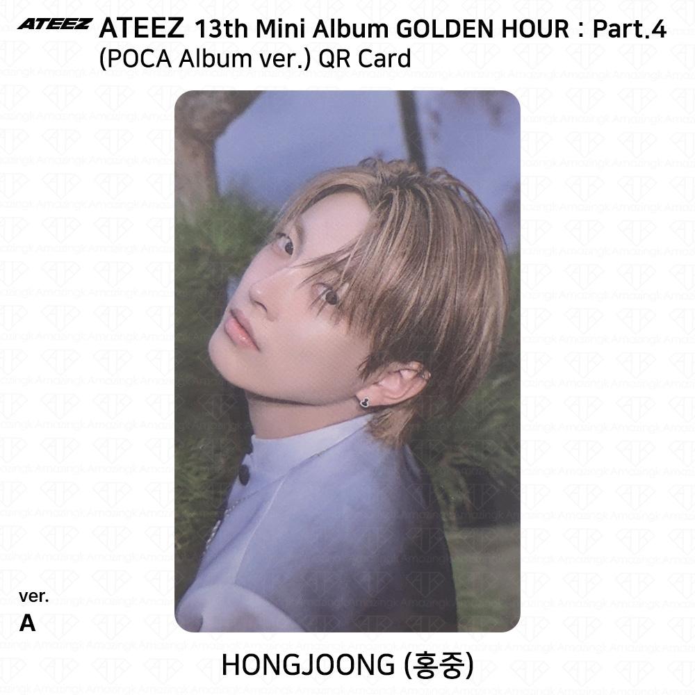 ATEEZ 13. Mini-Album Golden Hour Teil 4 POCA Album Version. Fotokarte