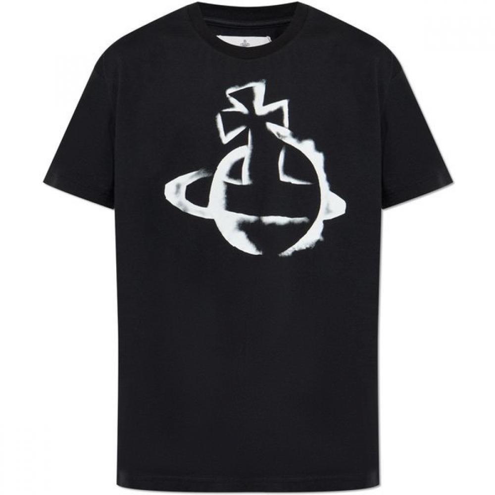 

Вивьен УэсТвуд 25ss STencil Orb Классическая футболка 3g010033 J001m N401 L