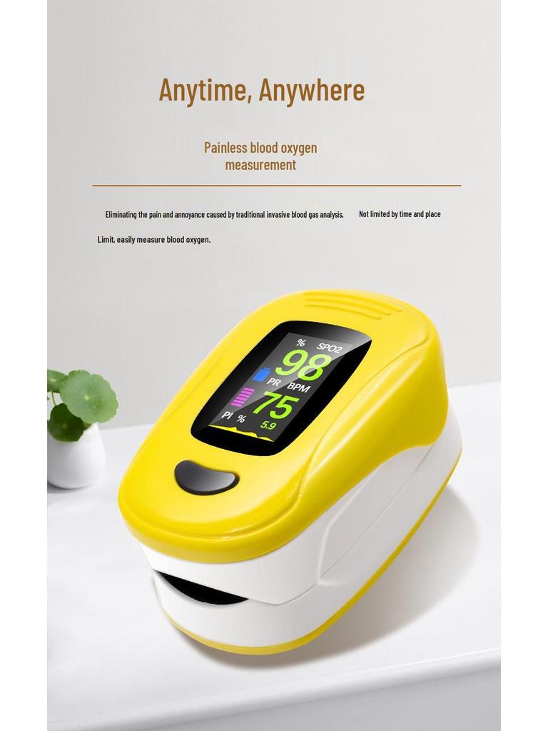 Fingerspitzen Medizinischer Blutsauerstoff- und Herzfrequenzmonitor