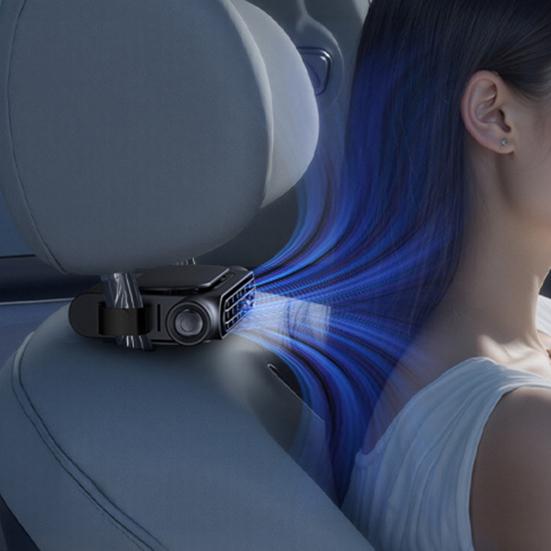 Car Seat Fan for Rear Passenger Mini Portable USB Backseat