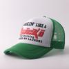 New printed baseball cap European and American outdoor breathable truck driver mesh cap