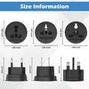 Portable EU/UK/US/AU Power Converters Universal Worldwide Plug Adapter International Power Adapter Travel