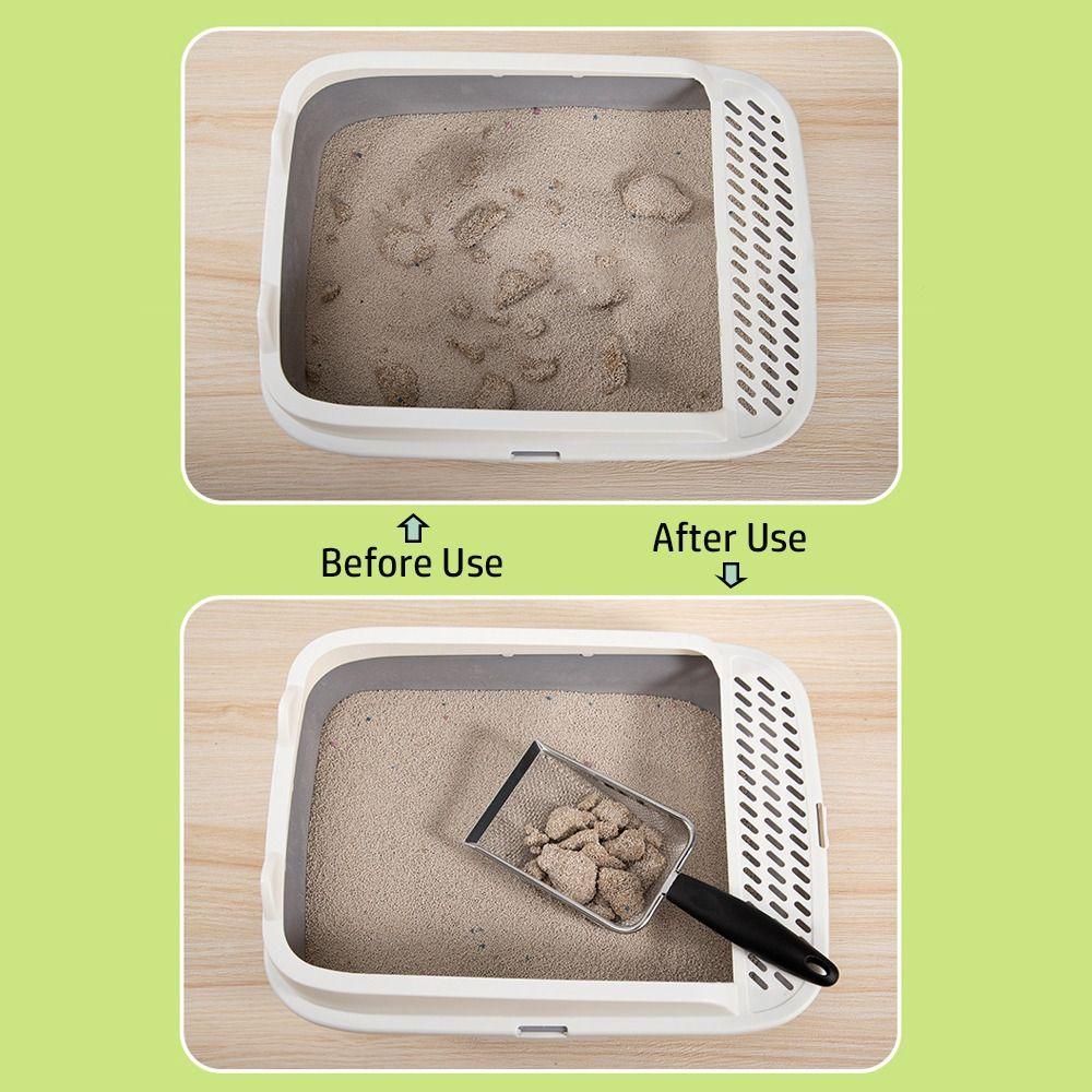 Ergonomic Handle Cat Litter Scoop Mesh Screen Pet Cleaning Tool Cat Products