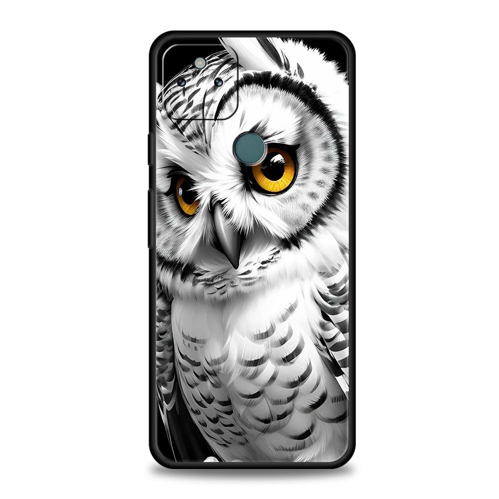 Phone Case Cover for Google Pixel 10 9 8 7 6 7A 6A Pro Shockproof Soft TPU 10 9 Pro XL Shell Capas Fundas Cartoon Cute Owl Bags