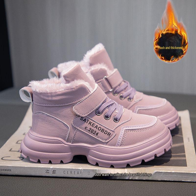 Children's Winter Velvet Sneakers and Non-Slip Snow Boots for Boys and Girls