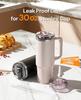 30oz Flip Straw Lid for Stanley Quencher H2.0 Tumbler Leak Proof Lid Replacement No Spill Cover for Stanley Cup Accessories