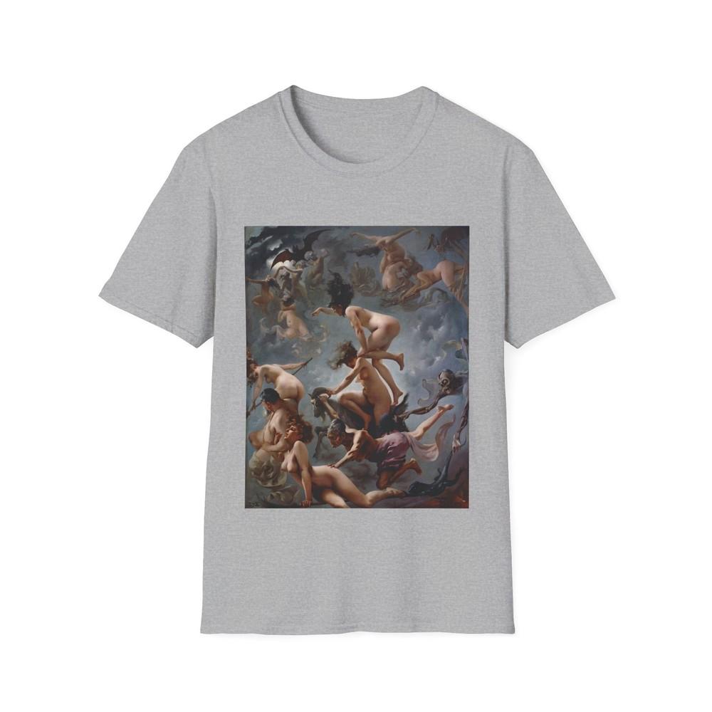 

1878 painting witches going to their sabbath by luis ricardo falero tshirt L