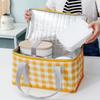 Borsa da Picnic Portatile Termica Isolante Borsa Frigo Grande per Campeggio all'Aperto Borsa Pranzo da Esterno Impermeabile Scatola Spessa con Pellicola di Alluminio