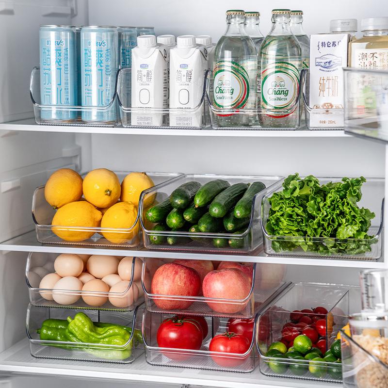 Refrigerator Storage Box, Food-grade Fresh-keeping Box, Household Kitchen Fruit Storage Transparent Storage Box