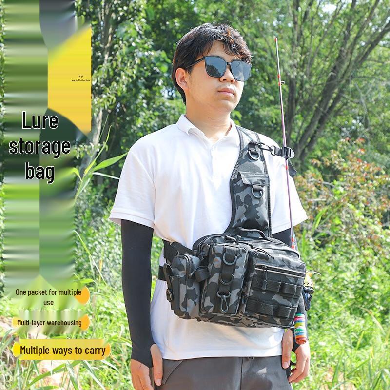 Oeny Large Capacity Camouflage Fishing Rod & Gear Bag