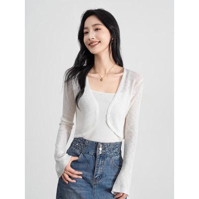 Women's Loose Thin Knit Cardigan