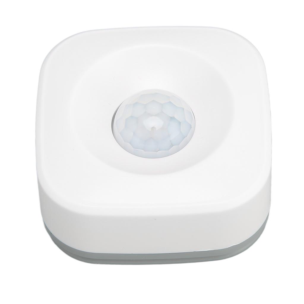Wireless Motion Detector APP Control Alarm Function Linked PIR Motion Sensor for Living Room Bedroom Balcony White