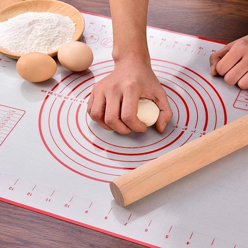 Silicone Baking Pastry Mat Non Slip Nonstick Rolling Kneading Pad With Measurements Kitchen Pizza Dough Cooking Maker Bakeware