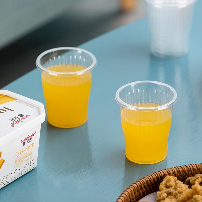 

CHAHUA 140ML Thickened PP Disposable Plastic Cups, 50-Count