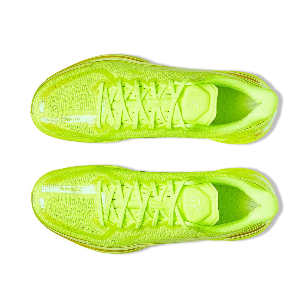 Li Ning Gamma Basketballschuhe Herren Niedrig geschnitten Fluoreszierend Gelb Grün ABAV035-30