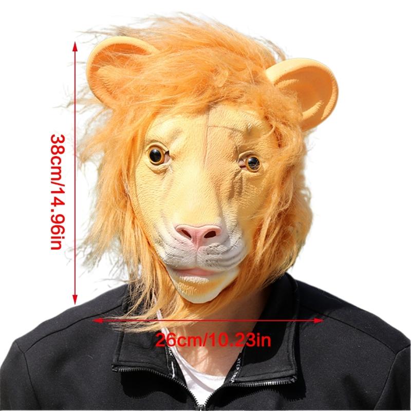 Halloween Dress Up Mask Full Head Animal Cosplay Mask for Women Man Halloween Dress Up Cosplay Carnivals