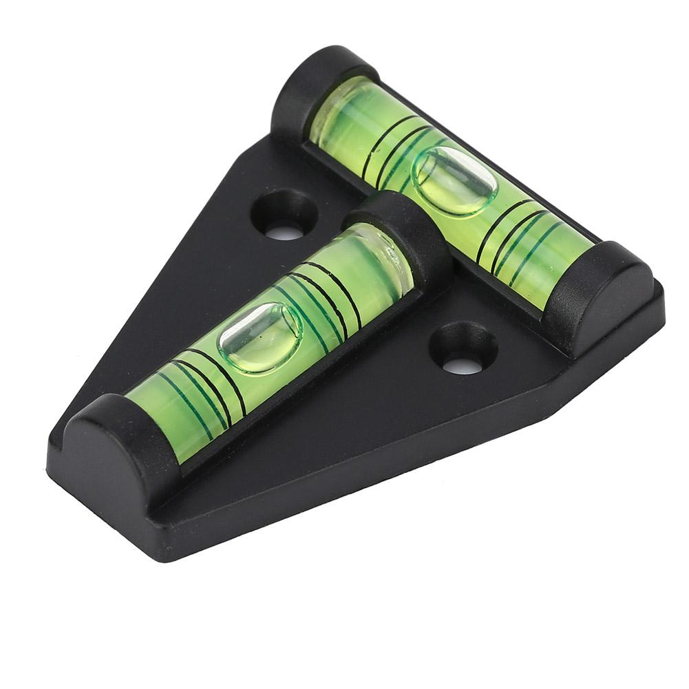 Small Level Bubble T Shape Level Bubble Measurement Instrument T Level Bubble with Installation Hole Measuring Tool for Camera