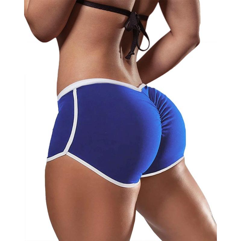 New Summer Women's Large-size Sexy Solid Color Low-rise Sports Running Tight Hip-lifting Shorts