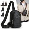 Versatile PU Leather Chest Bag - Professional Chest Sling for Work, Travel & Outdoor Activities (Fits Phone & Essentials)