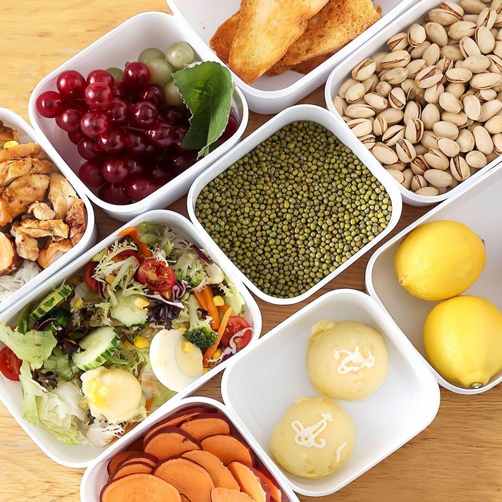 Large Capacity Food Storage Box - Fresh-Keeping Plastic Jar for Fruits, Vegetables, and Lunch Portions