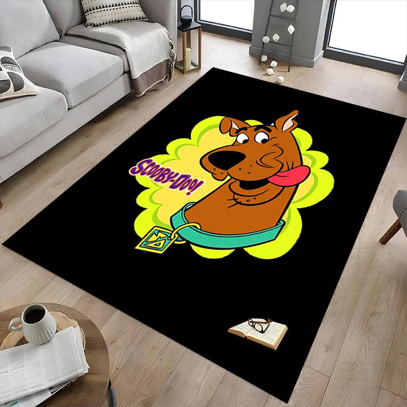 1pc Scoobydoo Mystery Night Carpet for Playroom Bedroom Living Room Sofa Home Decor,kids Game Area Rug Non-slip Floor Mat Y826115