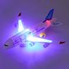 Aircraft Toy Hand-on Ability Energy-saving Kids Toy 360 Rotation Electric A380 Airplane Moving Flashing Lights Model Toy for Kids