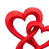 yangyizhi Intertwined Hearts Figurine, 3D Printed Love Statue, Table Centerpiece Sculpture for Living Room Wedding Romantic Gift