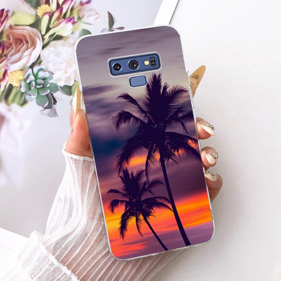 Transparent Cover For Samsung Note9 Case Cute Fashion Butterfly Funny Painted Casing For Samsung Galaxy Note9 SM-N960F SM-N9600