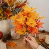Long Lasting Decorative Plants Artificial Maple Leaves, Faux Silk Hanging Plant for Home Decor, Realistic Cascading Everlasting Tulips Decoration