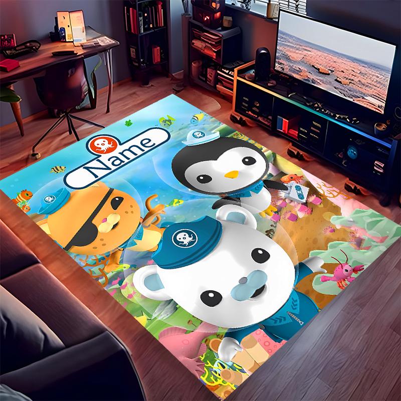 Custom personalization Octonauts Print Area Rug - Soft, Washable Non-Slip Indoor Mat,Living Room,Home&Office Decorative Rug