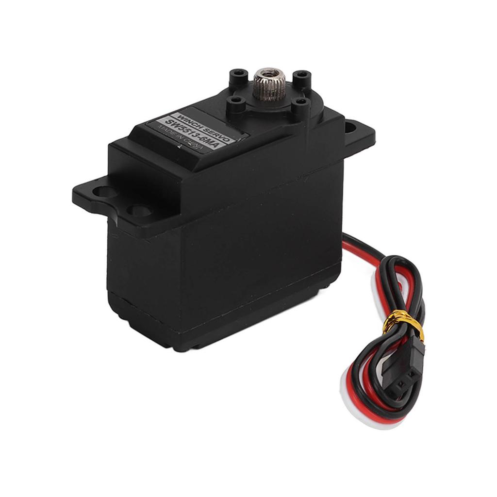 Servo Motor Gear Black Metal Gears Alloy Sail Winch Anolog Servos for RC Ship Rope Machine