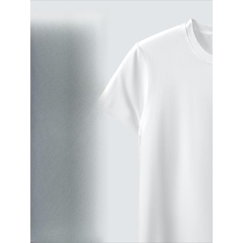 European Size 1pc Men'S Pure Cotton Casual T-shirt/ Mens T Shirts/graphic Tees Men/Creative Print Pattern/fashion Clothing/washable/round Collar