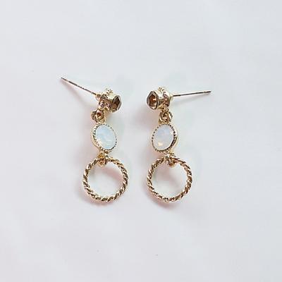 Nia 925 Silber Gold Tropfenohrringe