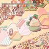 Miniature Diorama Sticker Set: 20 Styles of Transparent Cartoon Stickers for DIY Collage and Children's Crafts.